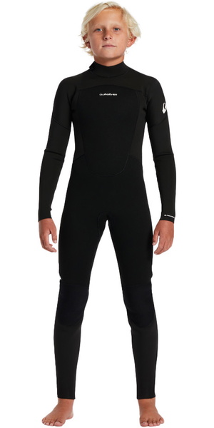 2026 Quiksilver Junior Prologue 4/3mm Back Zip Neopreno EQBW103119 - Black